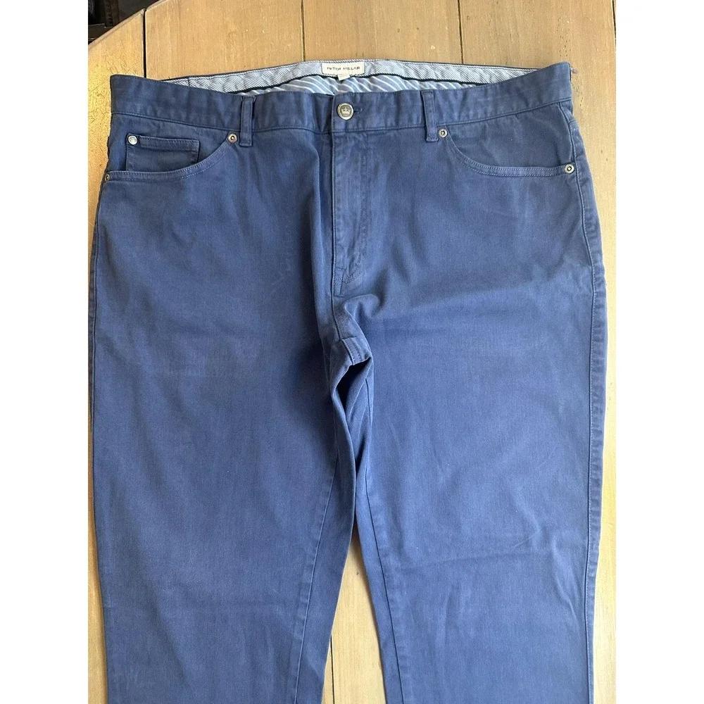 Peter Millar‎ Pants Mens 40 Navy Blue Five-Pocket Chino Golf Stretch Casual